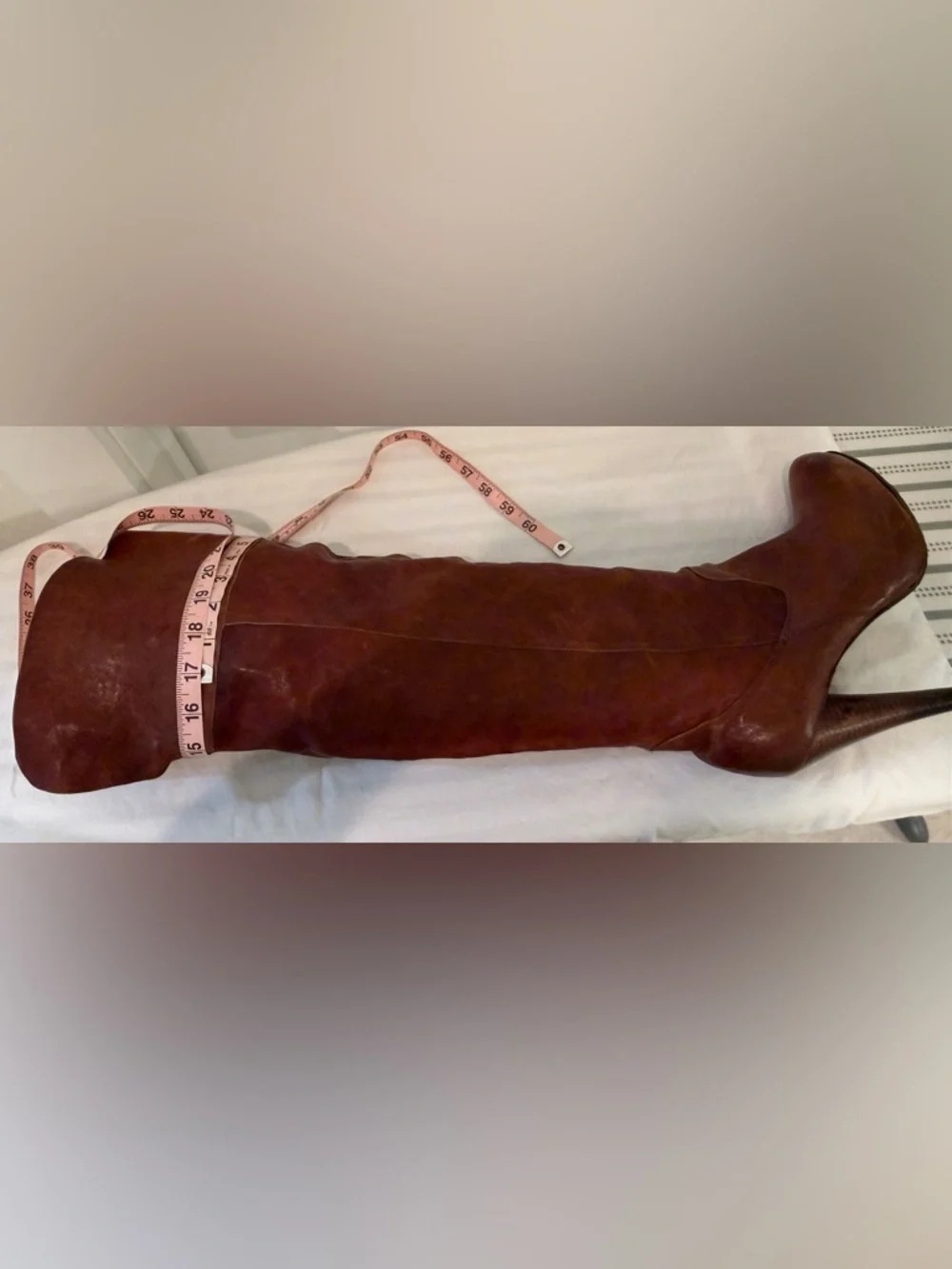 All Leather Over-the-Knee Boots - Brown - Picture 11 of 16